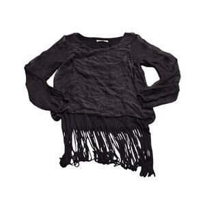 Tempo Paris Small Black Long Sleeve Shirt